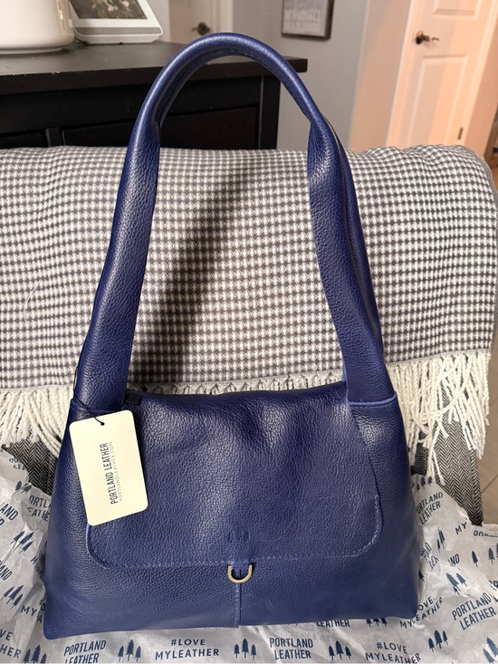 Portland Leather Handbags - Portland Leather - Rowan Shoulder Bag- Medium - Cobalt